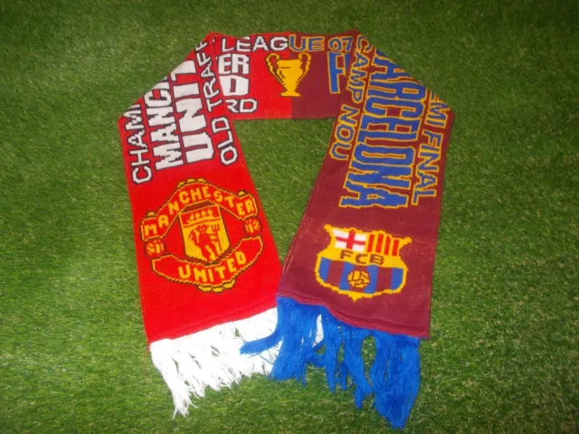 Manchester United v FC Barcelona Champions League S/F Scarf 2007-2008