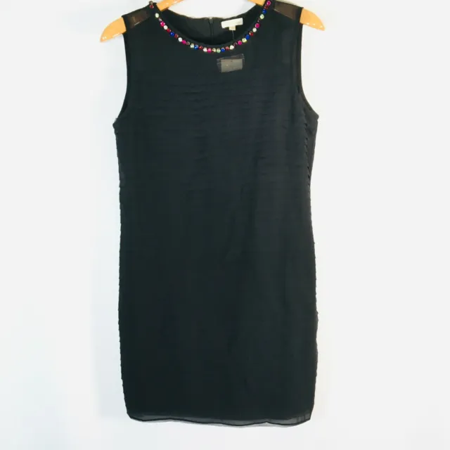 Shoshanna Womens Sleeveless Dress Black Silk Size 6 NEW