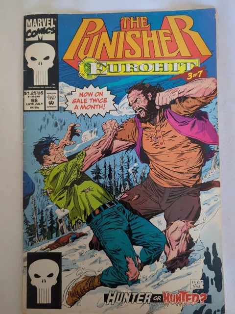The Punisher #66 Eurohit 3 of 7 July 1992 Marvel Comic Book