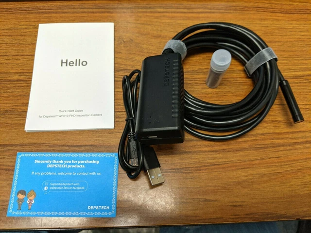 DEPSTECH WF010 Wireless Endoscope Inspection 2.0MP WiFi Snake Camera Borescope