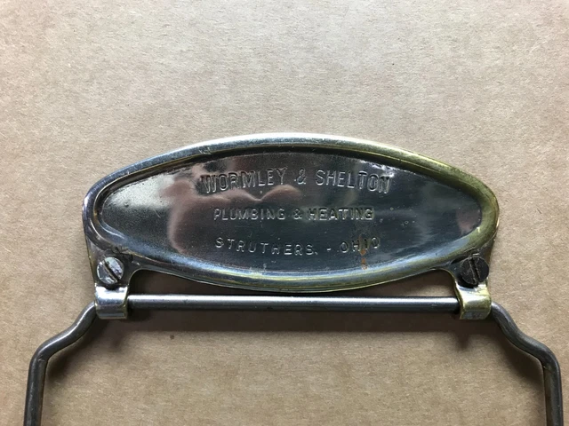 Antique Nickel Brass Toilet Paper Holder Vintage Plumbing & Heating Old 1819-22B 2