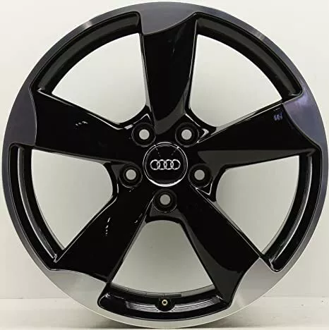 4 jantes alu neuves type AUDI ROTOR 17" noir mat poli A1