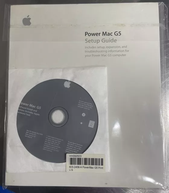 Power Mac G5 User's Guide   PRINT  603-2458A