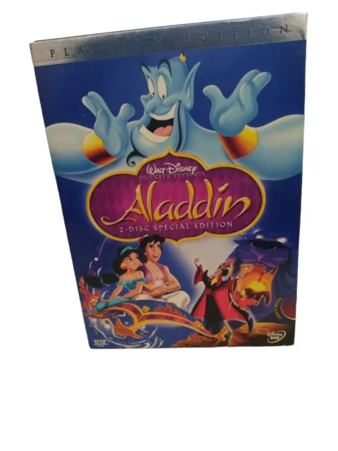 Disney’s Aladdin DVD 2004 2-Disc Set Special Platinum Edition Walt Disney
