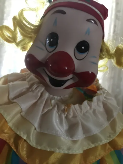 Rare Vtg 1989 Heritage Mint LTD Love & Happiness Collection 16" Clown W/Stand