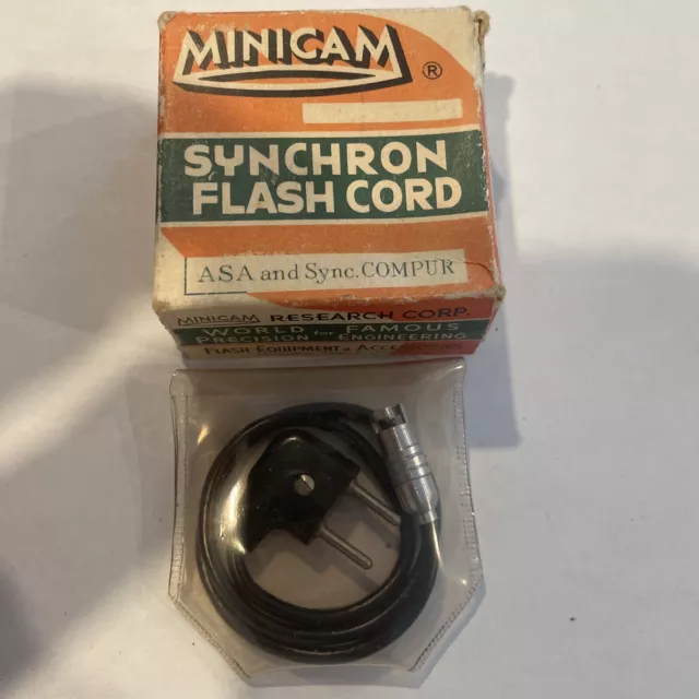 Vintage Minicam Synchron Flash Cord Japan