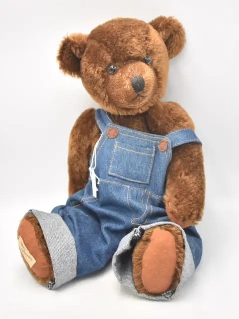 Deans Rag Book Co Teddy Bear in Dungarees Limited Edition Retired