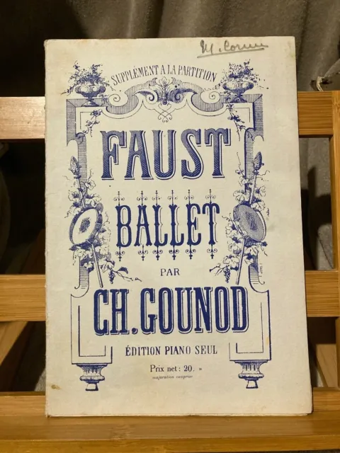 Charles Gounod Faust Ballet Partition piano éditions Choudens