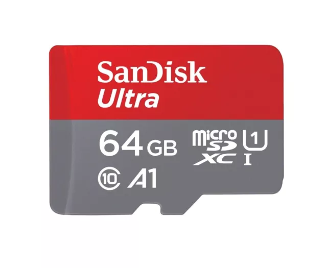 SanDisk Ultra Micro SD 32GB 64GB 128GB Class 10 SDHC SDXC Memory Card & Adapter