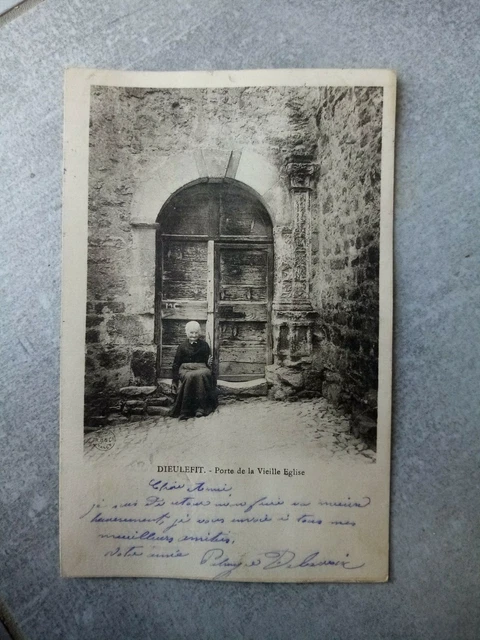 Cpa Dieulefit Porte De La Vieille Église