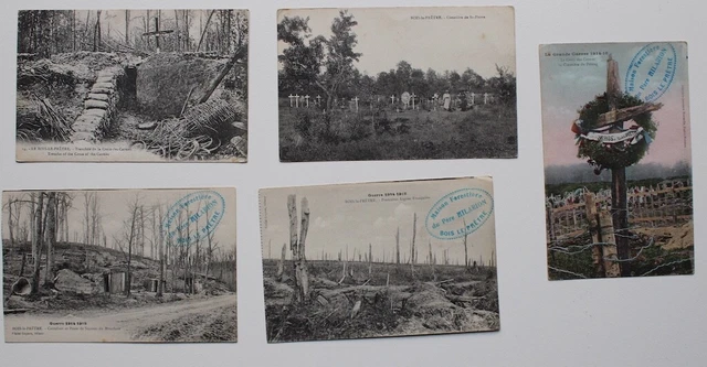 cpa lot Wood the Priest War Forest House of Father Hilarion War 14-18