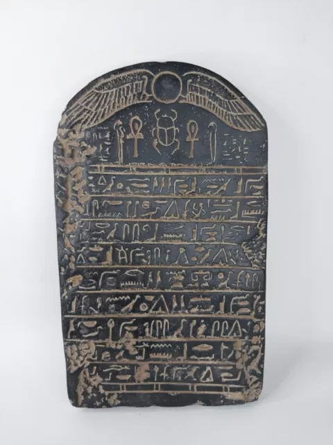 RARE ANTIQUE ANCIENT EGYPTIAN Stela Book Dead Holy Sacred Book Heaven 1742 Bc