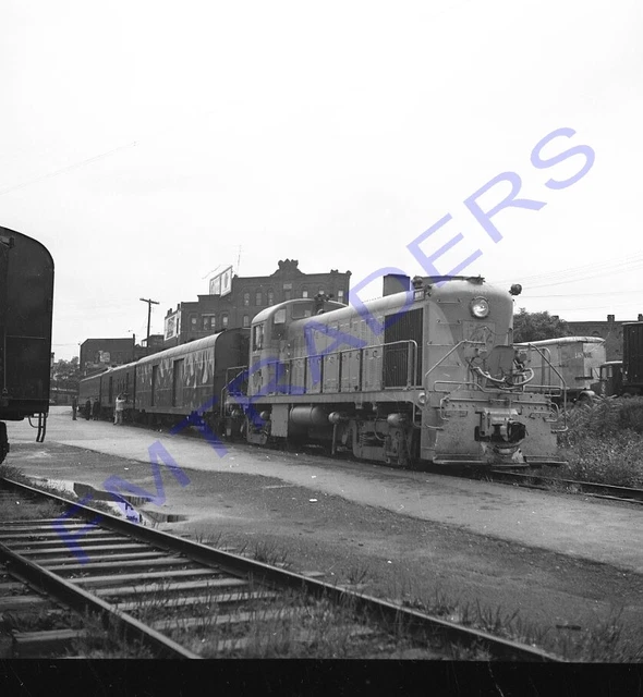 Orig Negative Delaware & Hudson D&H, Locomotive 4017 Alco RS3 1961 Binghamton NY