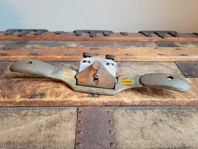 Vintage Stanley No. 151M Malleable Iron Adjustable Spokeshave Original Decals