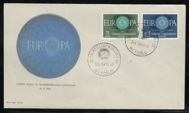 TÜRKEI, 1960 Europa-Cept FDC 1774-75, (26726)