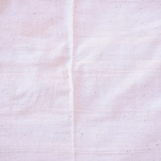 White Mudcloth Textile Mali 60x42 Inch