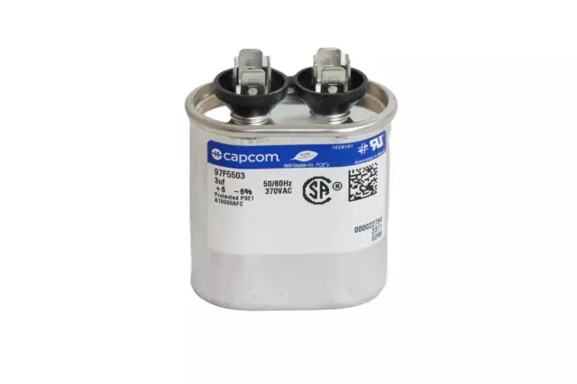 Genteq Capacitor Polypropylene Pp Film 3Uf, 370Vac