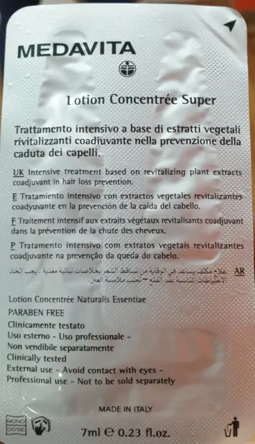 Medavita Lotion CONCENTREE TRATT.SUPER INTENSIVO FIALE  ANTICADUTA 12X7ML Donna 3