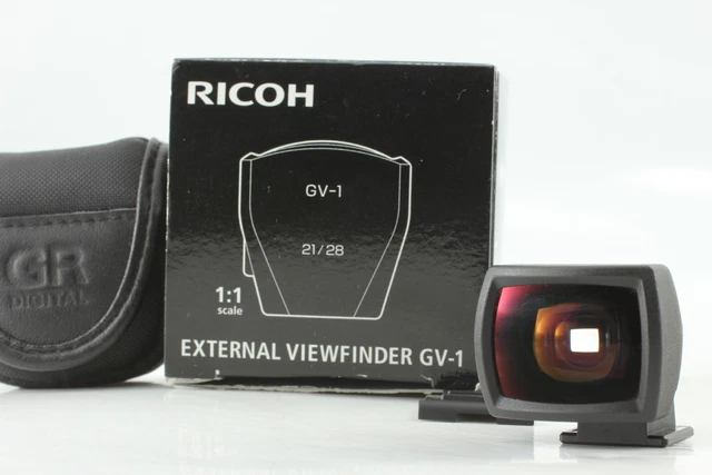 [Top MINT IN BOX w/case] Ricoh GV-1 External Viewfinder 21/28mm GR DIGITAL JAPAN