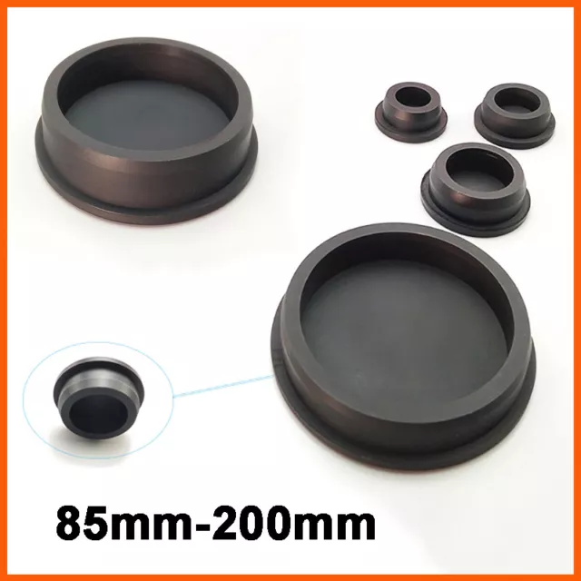 Round Tube Inserts Silicone Rubber End Caps Bungs Blanking Pipe Plug 85mm-200mm