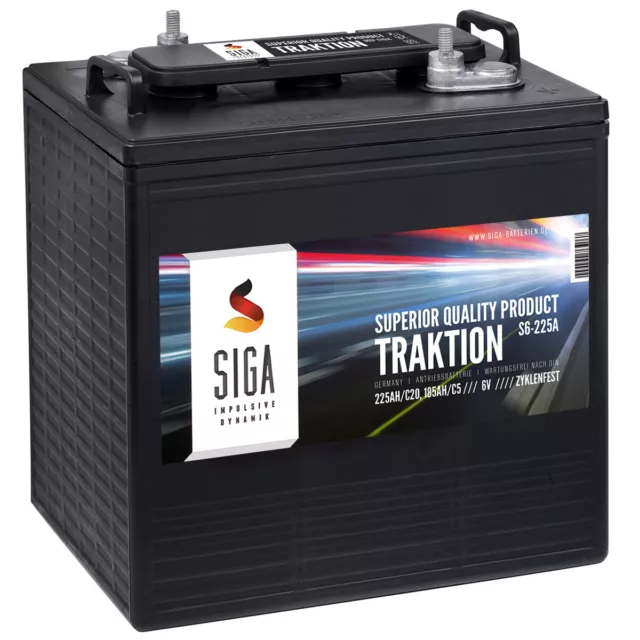 Antriebsbatterie 6V 225AH Traktion Batterie Elektrofahrzeug CLUBCAR E-Z-GO MELEX