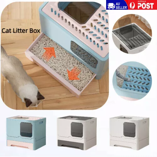 Enclosed Fully Anti-Splash Litter Box Simple Cleaning Drawer Type Pet Toilet Cat