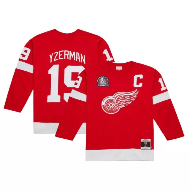 Detroit Red Wings Steve Yzerman Mitchell Ness Red Captain Patch 1996/97 Jerse