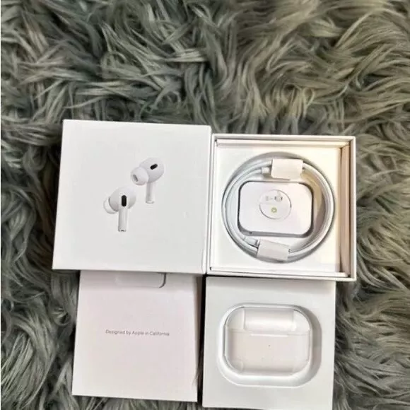 Apple AirPods Pro 2nd Generation with MagSafe Wireless Charging Case - White