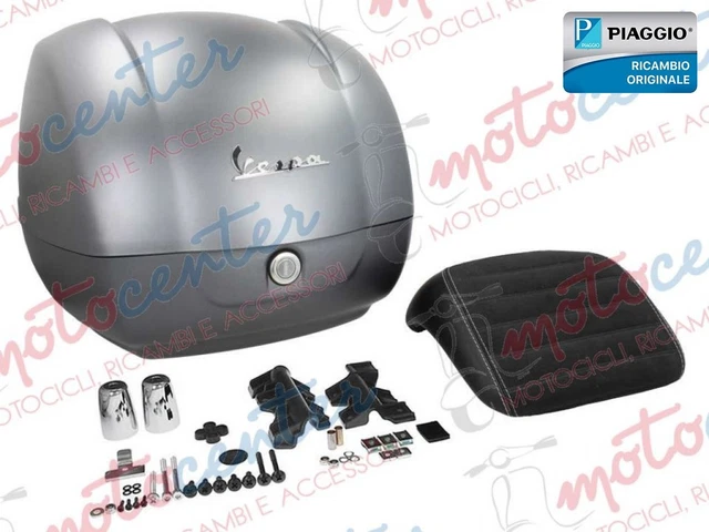 Coffre Gris Opaque 707/C à Partir De 36 L Original PIAGGIO Vespa GTS 125 Ie ABS