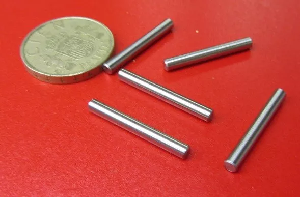 .001" Oversize 18-8 Stainless Steel Dowel Pins 1/8" Dia x 1.00" Length, 5 Pieces