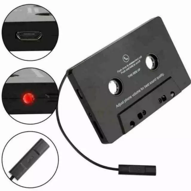 Bluetooth-compatible 5.0 Car Audio Stereo Cassette Converter AUX Tape Neu