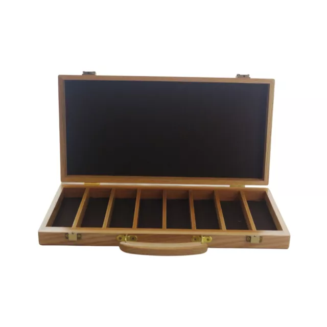 Wood Poker Chip Case, Walnut, 400-Chip Capacity NEW (cw4)