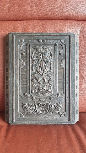 Platte, Ofenplatte, Antik, Gusseisen, Jugendstil/Gründerzeit, H 35 cm, B 28.8 cm