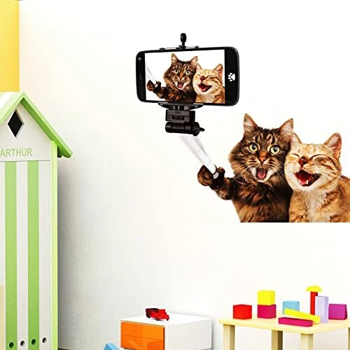 3D Cat Stickers 3D Cute Funny Cat Decals Animal Vinyl Art DIY Sticker for for