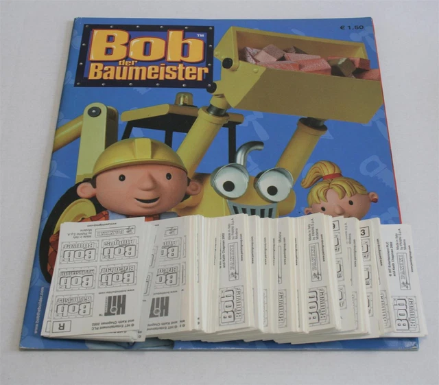 BOB THE BUILDER Collectible Sticker Complete Set Album 137 64 bob-the-builder-collectible-sticker-complete-set-album-137-64