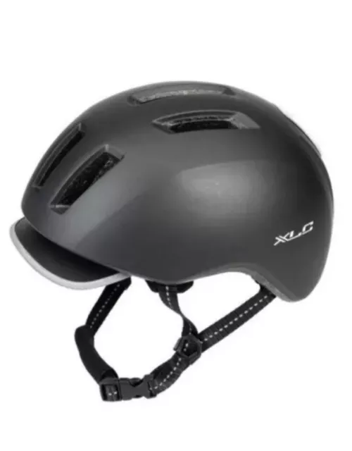 XLC Città Casco per Bicicletta Taglia L/XL 58-61cm Nero Trekking BH-C24