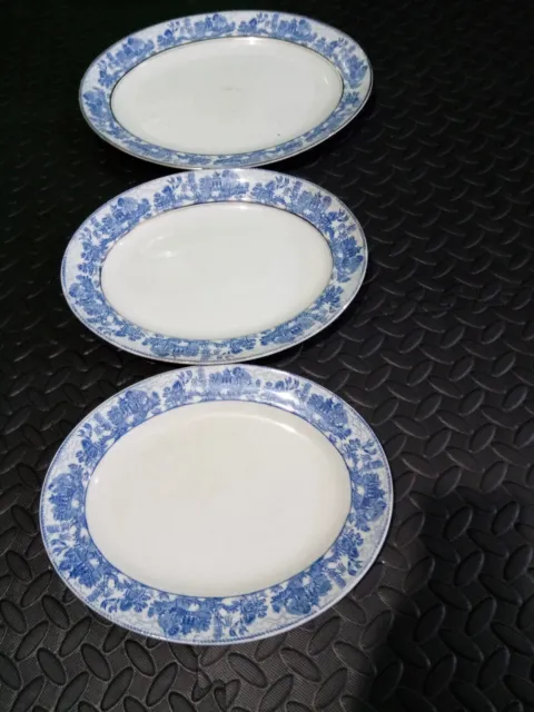 Myott Son & Co Ye Olde Willow  3 graduated serving oval dishes