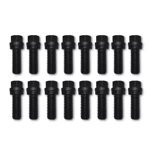 Proform for Wedge-Locking Header Bolts Hex Head 3/8 dia. X 1in Blk Oxide Finish
