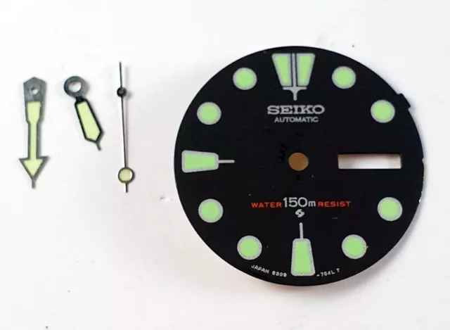 QUADRANTE NOS PER SEIKO AUTOMATIC WATER 150M PIU' LANCETTE - D.  28,3 mm. CIRCA