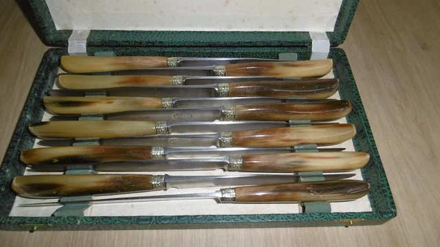 Coffret couteaux PRADEL façon pierre blanche