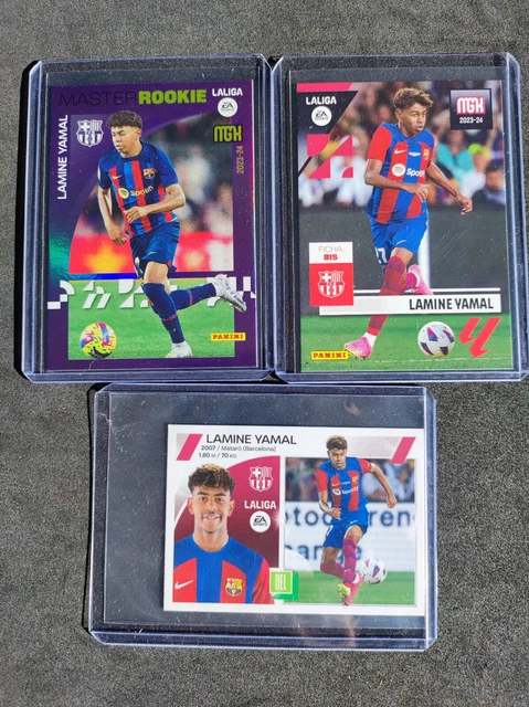 LAMINE YAMAL ROOKIE MGK 2023-24 Lot of 3 cards #423 #108 bis #19 FC