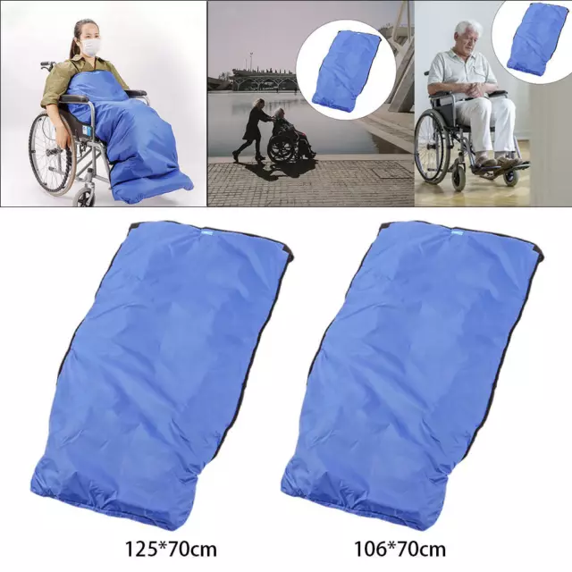 Coperta per sedia a rotelle foderata in peluche invernale impermeabile per