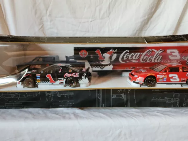 Brookfield 1998 Dale Earnhardt Sr./Jr. Coca-Cola 1:24 Diecast Cars & Trailer New