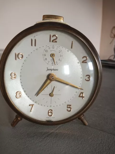 Sveglia Junghans vintage personalizzata per oreficeria Tozzi  Siena.