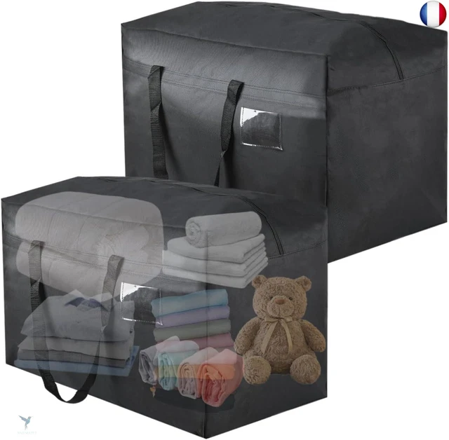 Lot De 6 Sacs De Déménagement 105L En Tissu Oxford - Grands, Robustes, Imperméables - Pour Vêtements, Linge, Rangement