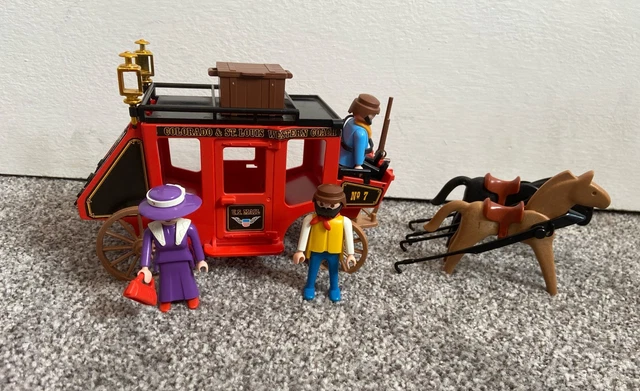 PLAYMOBIL 3245: FIGURA Caballos Diligencia Western Express