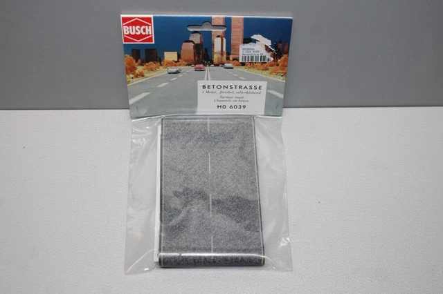 Busch H0 Betonstraße – 1 M Lang, 80 Mm Breit, Für Modelleisenbahn