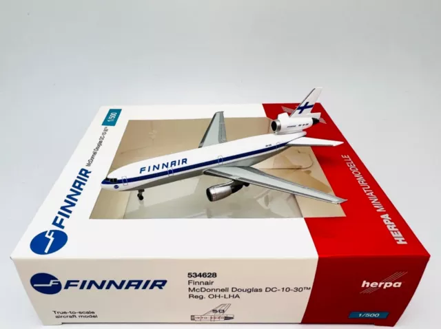 Herpa Wings 1:500 534628 Finnair DC-10-30 OH-LHA