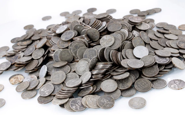 Lot Of 1,000 Steel Pennies 1943 No Reserve