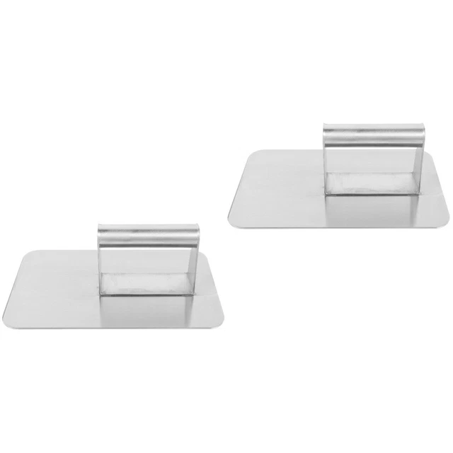 2x griglia rettangolare hamburgermaker pressa per griglia Griddle pressa per barbecue